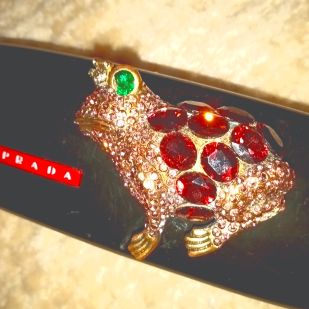 Frog prince broach